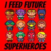 I Feed Future Superheroes School Lunch Lady Squad Santa Hat thumb 1