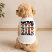 I Feed Future Superheroes School Lunch Lady Squad Doggie Tank thumb 2