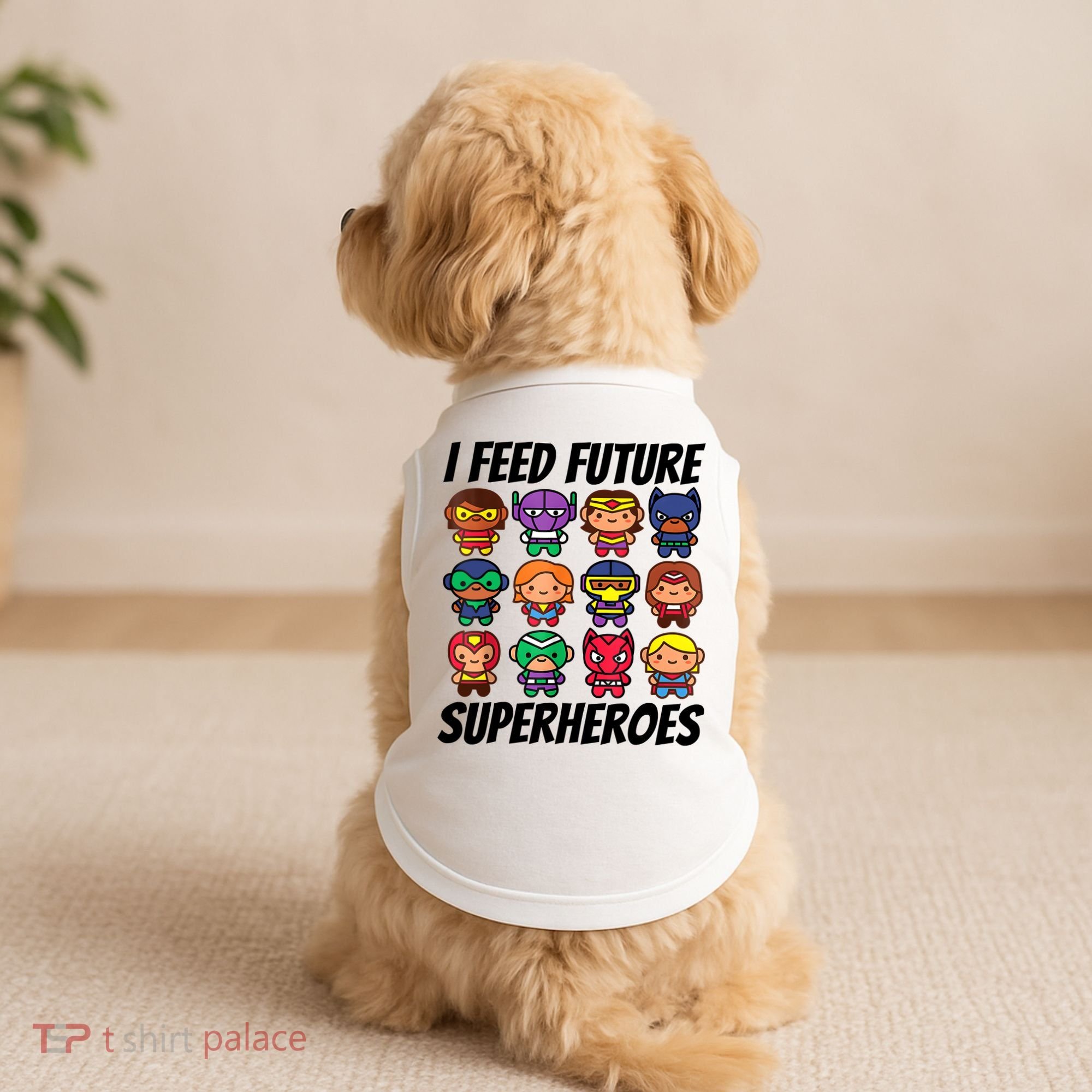 I Feed Future Superheroes School Lunch Lady Squad Doggie Tank