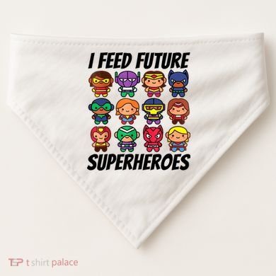 I Feed Future Superheroes School Lunch Lady Squad USA-Made Doggie Bandana