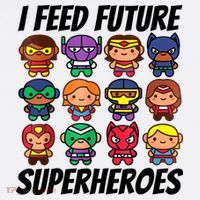 I Feed Future Superheroes School Lunch Lady Squad USA-Made Doggie Bandana thumb 2