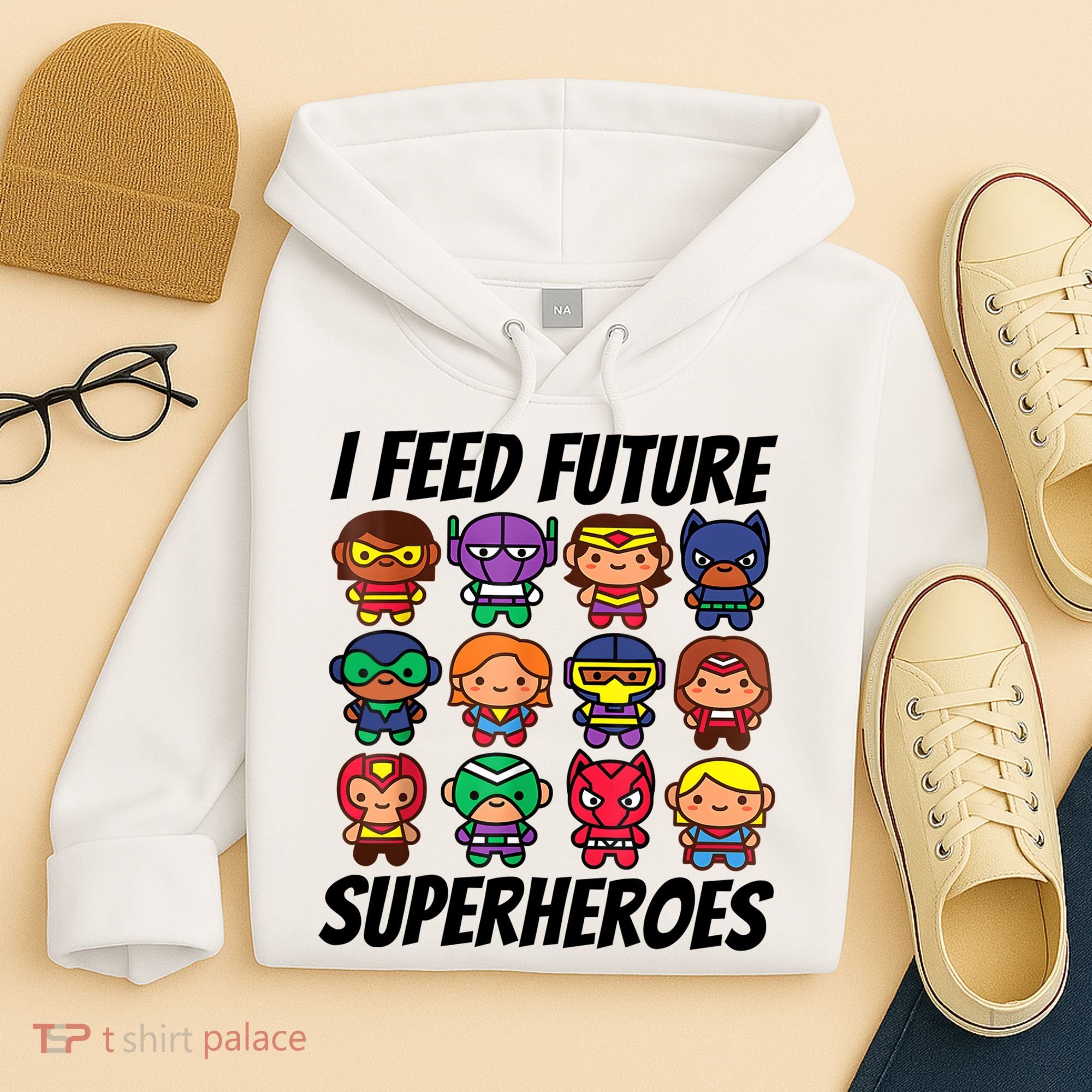 I Feed Future Superheroes School Lunch Lady Squad Hoodie