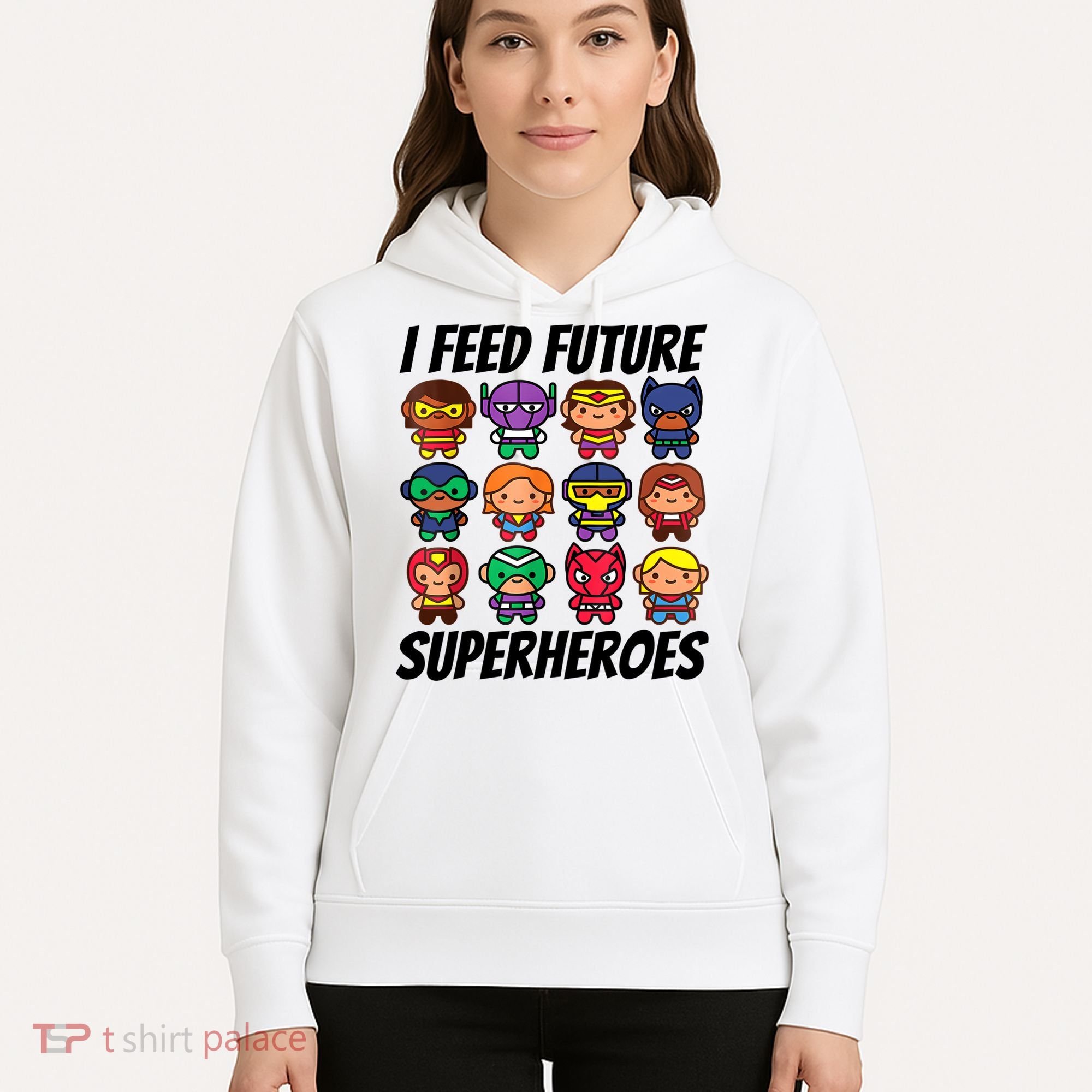 I Feed Future Superheroes School Lunch Lady Squad Hoodie