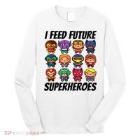 I Feed Future Superheroes School Lunch Lady Squad Long Sleeve Shirt thumb 0