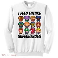 I Feed Future Superheroes School Lunch Lady Squad Sweatshirt thumb 0