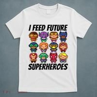 I Feed Future Superheroes School Lunch Lady Squad T-Shirt thumb 5