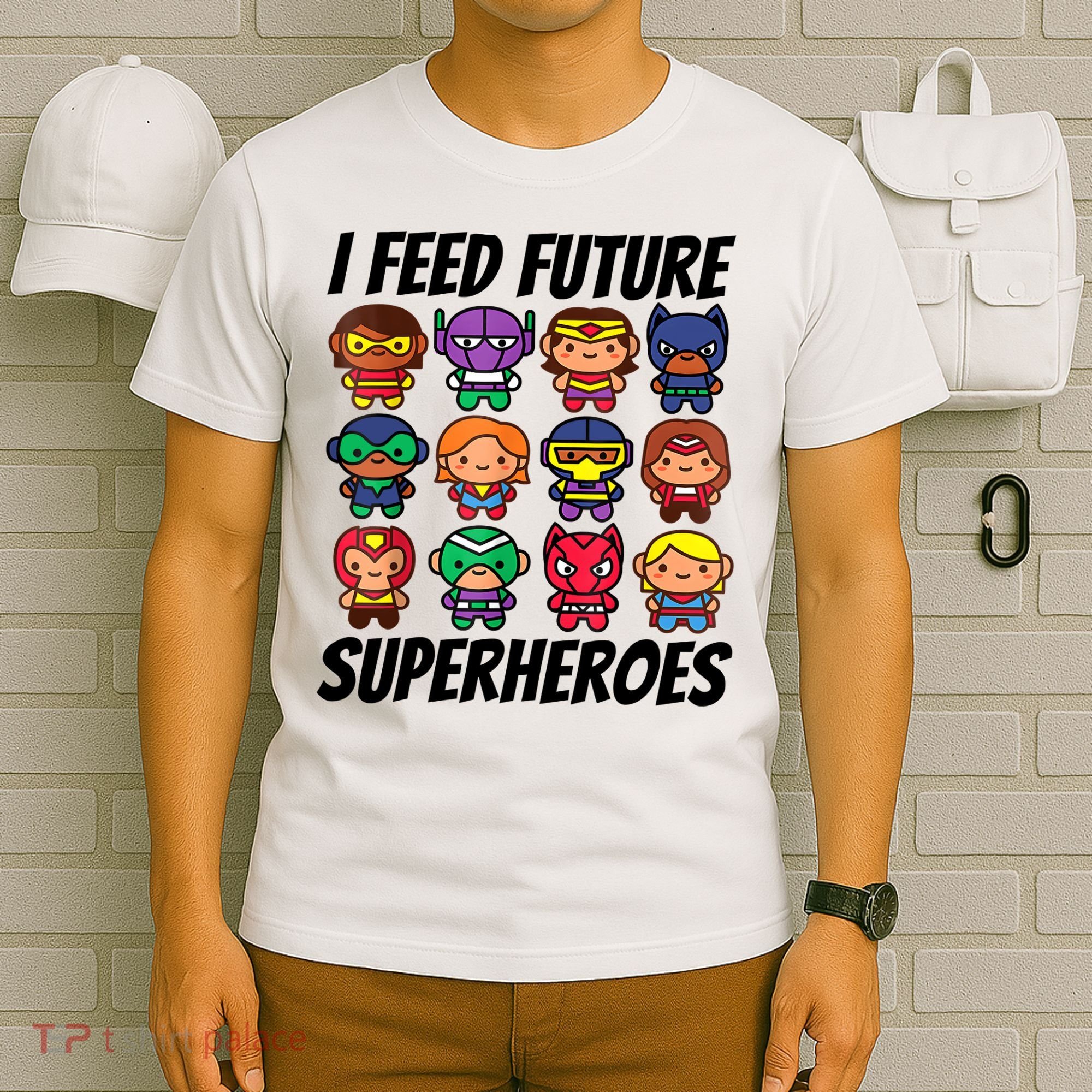 I Feed Future Superheroes School Lunch Lady Squad T-Shirt