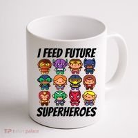 I Feed Future Superheroes School Lunch Lady Squad Coffee Mug thumb 1