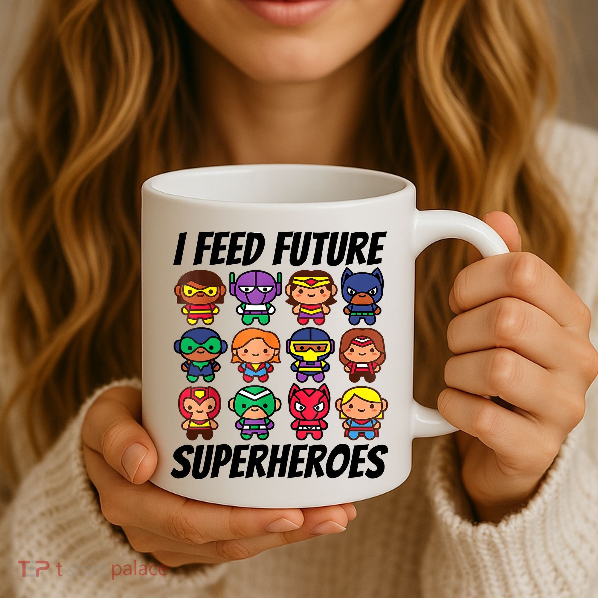 I Feed Future Superheroes School Lunch Lady Squad Coffee Mug