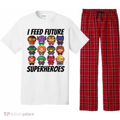 I Feed Future Superheroes School Lunch Lady Squad Pajama Set