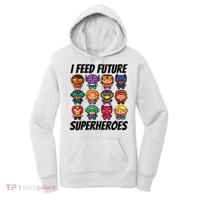 I Feed Future Superheroes School Lunch Lady Squad Women's Hoodie