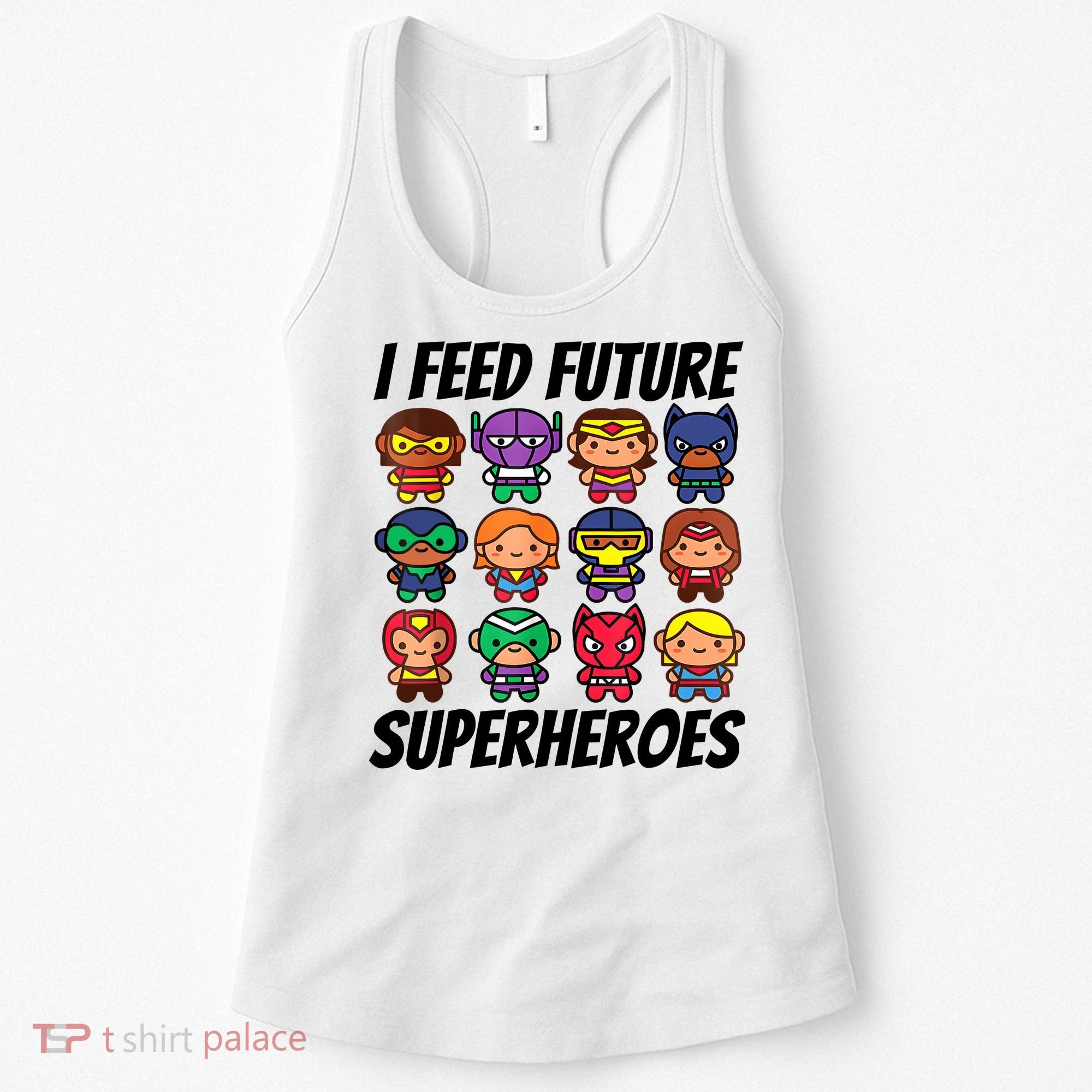 I Feed Future Superheroes School Lunch Lady Squad Women's Tank Top