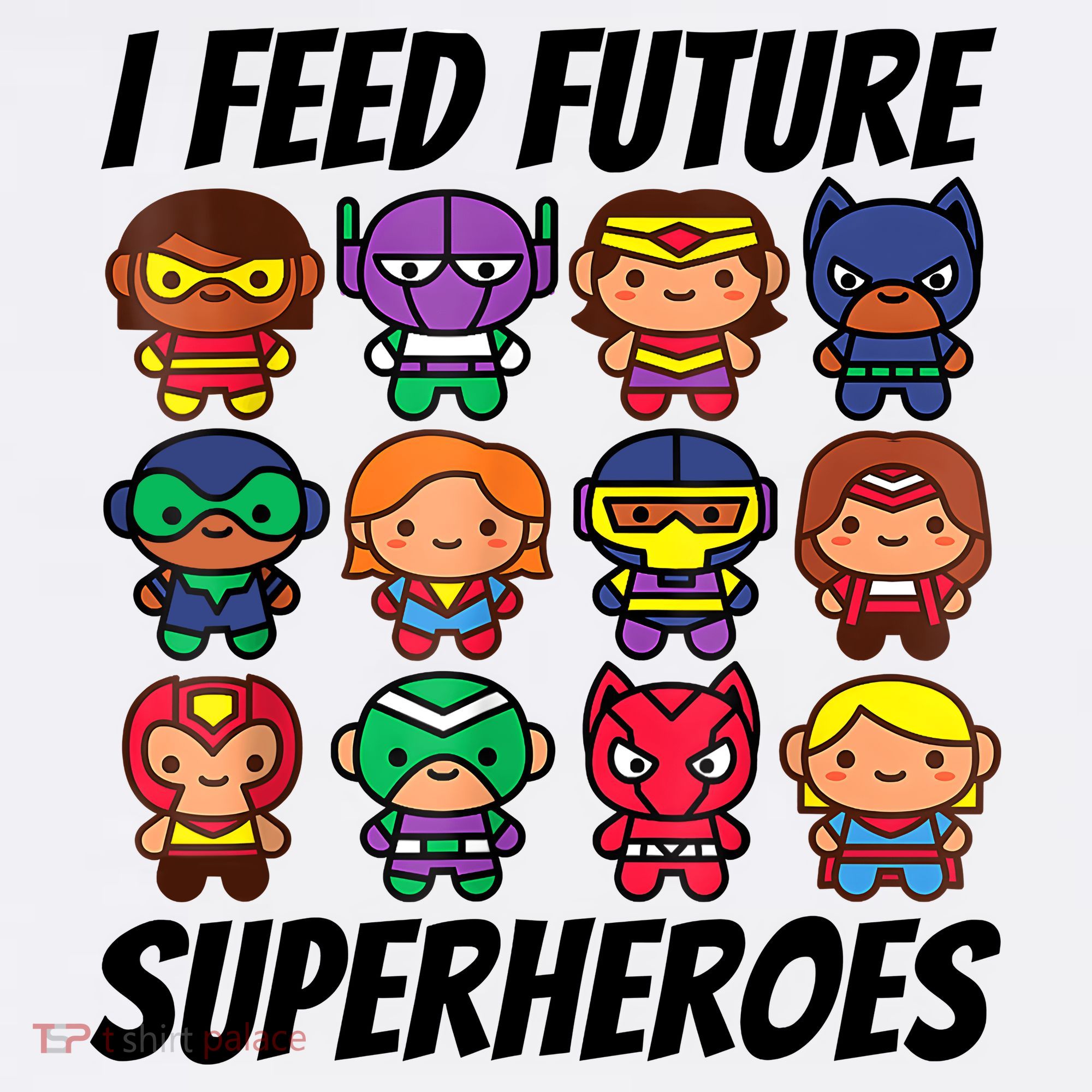 I Feed Future Superheroes School Lunch Lady Squad Baby Bodysuit