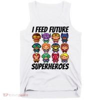 I Feed Future Superheroes School Lunch Lady Squad Tank Top thumb 0