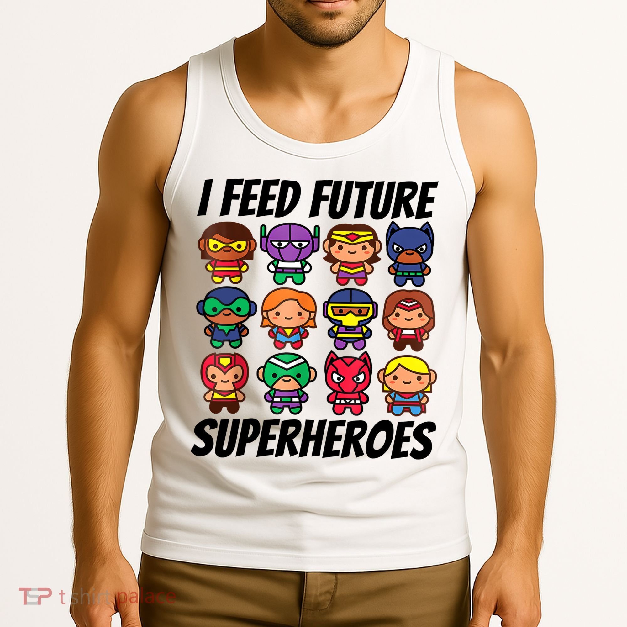 I Feed Future Superheroes School Lunch Lady Squad Tank Top