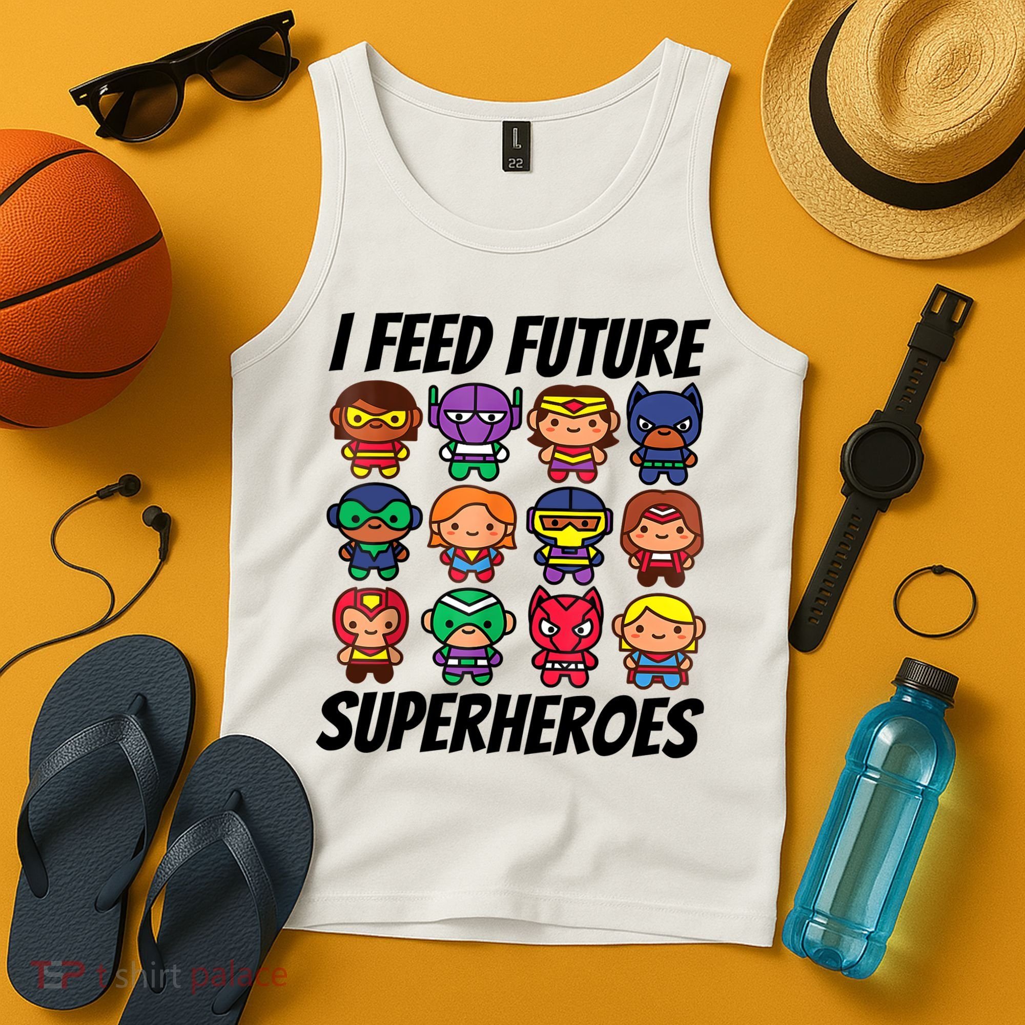 I Feed Future Superheroes School Lunch Lady Squad Tank Top