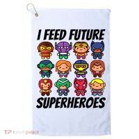 I Feed Future Superheroes School Lunch Lady Squad Golf Towel thumb 0