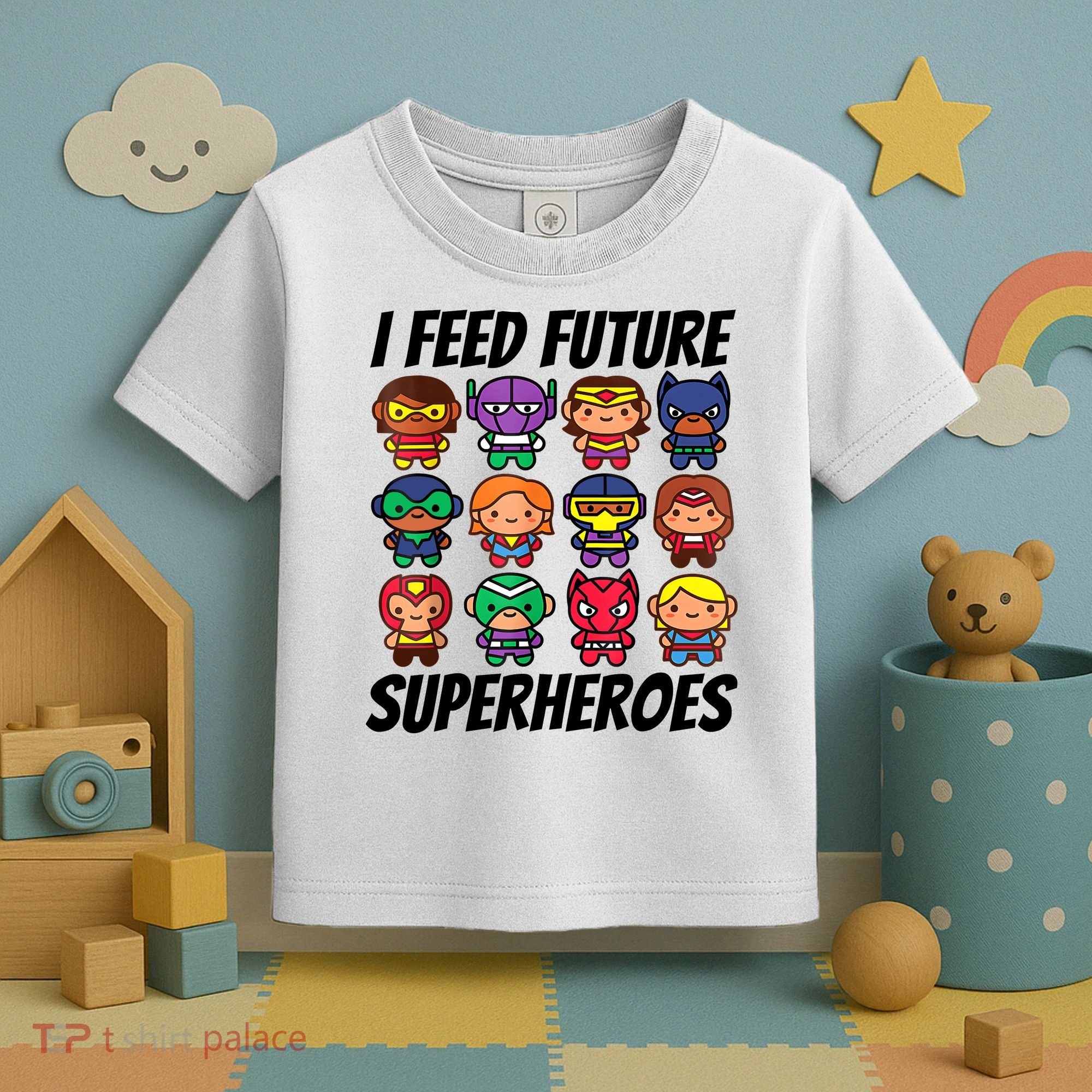 I Feed Future Superheroes School Lunch Lady Squad Toddler T-Shirt
