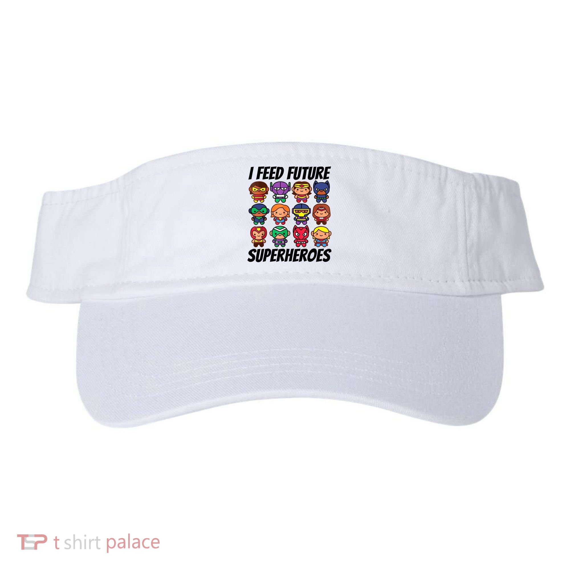 I Feed Future Superheroes School Lunch Lady Squad Visor