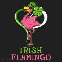 Irish Flamingo Funny St Patricks Day Hat thumb 2