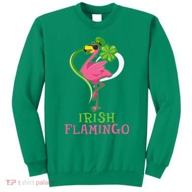 Irish Flamingo Funny St Patricks Day Sweatshirt