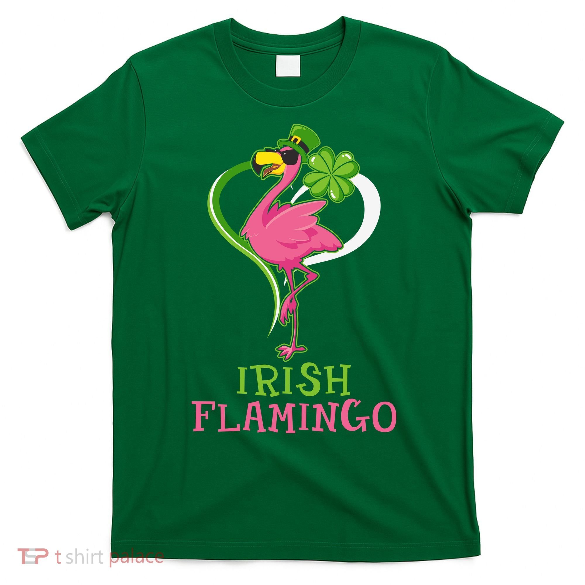 Irish Flamingo Funny St Patricks Day T-Shirt