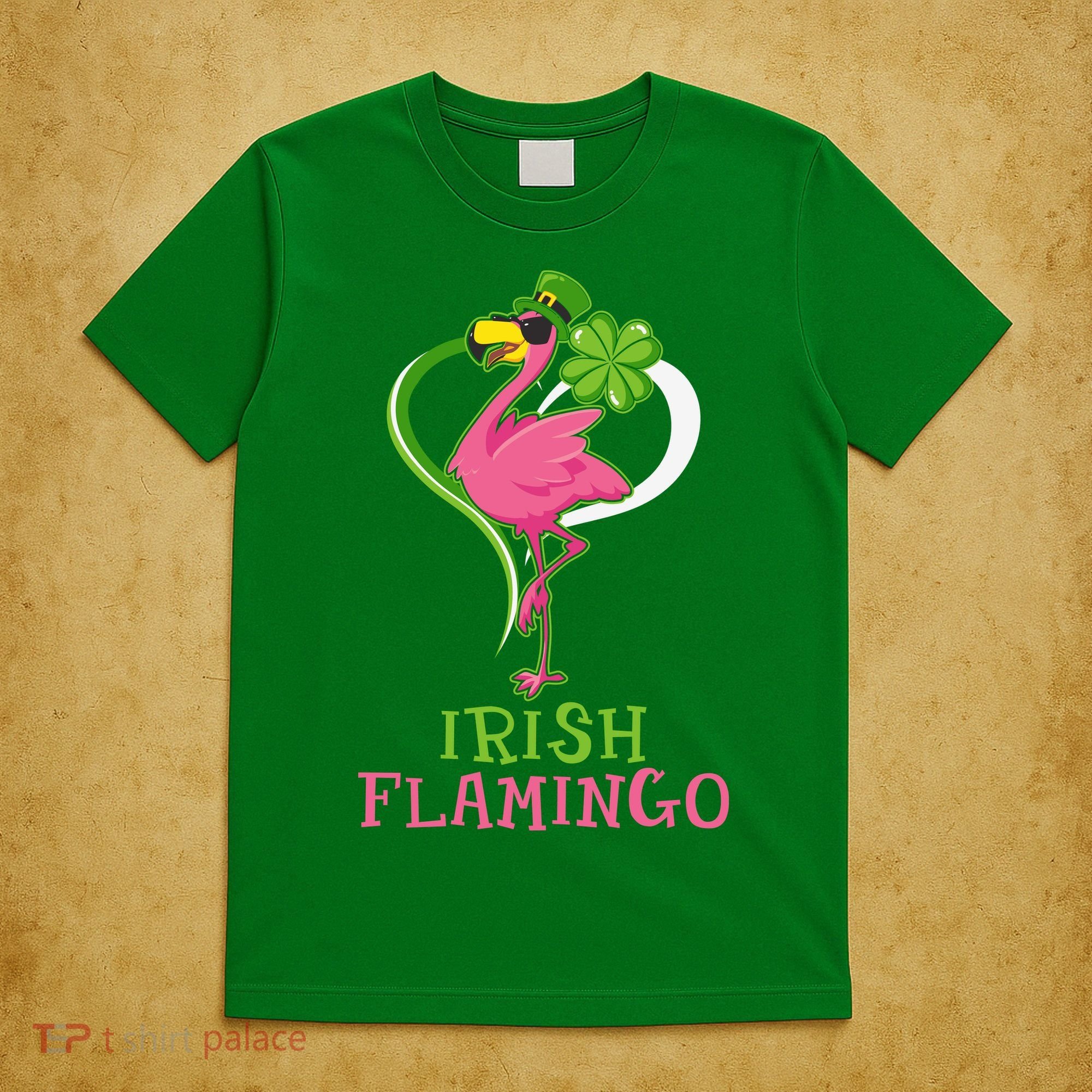 Irish Flamingo Funny St Patricks Day T-Shirt