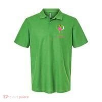 Irish Flamingo Funny St Patricks Day Polo thumb 0