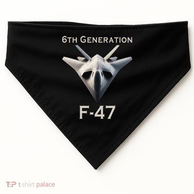 Imagination F47 Fighter Jet USA-Made Doggie Bandana