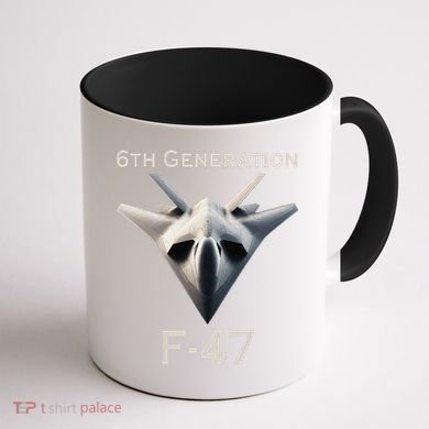 Imagination F47 Fighter Jet Coffee Mug back