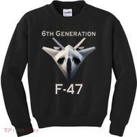 Imagination F47 Fighter Jet Kids Sweatshirt thumb 0