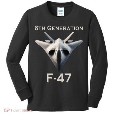 Imagination F47 Fighter Jet Kids Long Sleeve Shirt