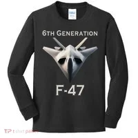 Imagination F47 Fighter Jet Kids Long Sleeve Shirt thumb 0
