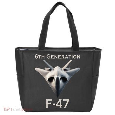 Imagination F47 Fighter Jet Tote Bag