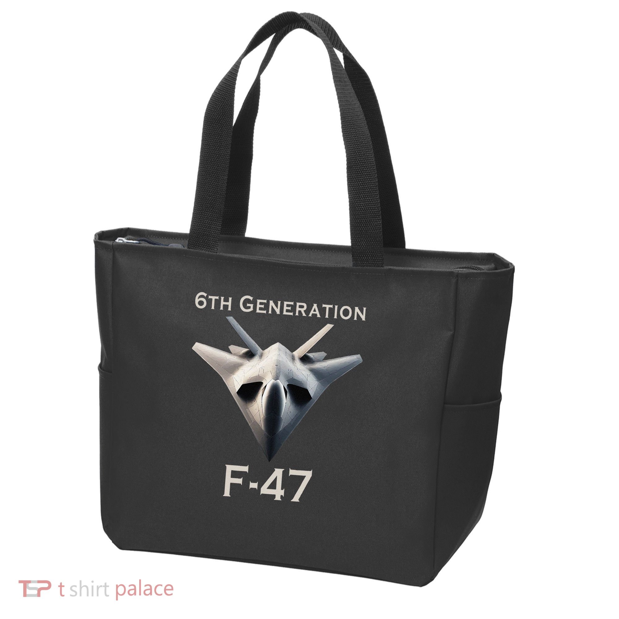 Imagination F47 Fighter Jet Tote Bag