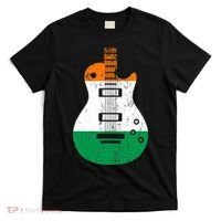 Ireland Flag Guitar Vintage Musician T-Shirt thumb 0