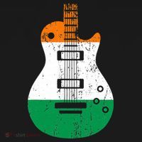 Ireland Flag Guitar Vintage Musician T-Shirt thumb 7