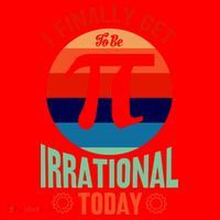 I Finally Get To Be Irrational Today Pie Day 3.14 Santa Hat thumb 1