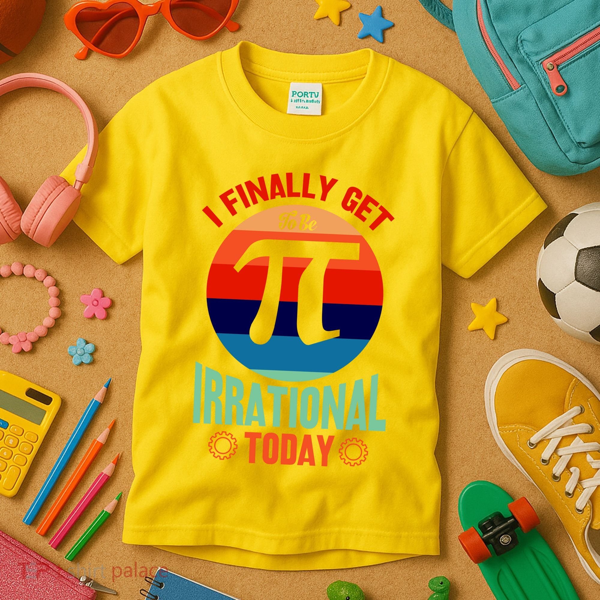 I Finally Get To Be Irrational Today Pie Day 3.14 Kids T-Shirt