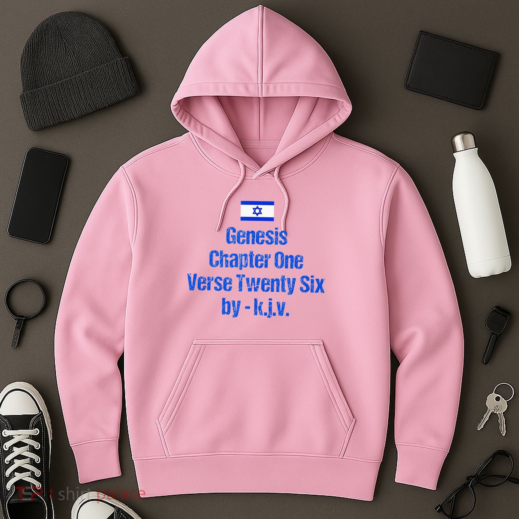 Israel Flag G.E.N.E.S.I.S Chapter One Verse Twenty Six Hoodie
