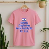 Israel Flag G.E.N.E.S.I.S Chapter One Verse Twenty Six T-Shirt thumb 2