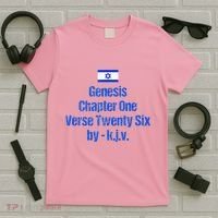 Israel Flag G.E.N.E.S.I.S Chapter One Verse Twenty Six T-Shirt thumb 5