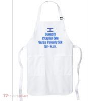 Israel Flag G.E.N.E.S.I.S Chapter One Verse Twenty Six Apron thumb 0