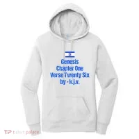 Israel Flag G.E.N.E.S.I.S Chapter One Verse Twenty Six Women's Hoodie thumb 0