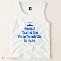 Israel Flag G.E.N.E.S.I.S Chapter One Verse Twenty Six Tank Top thumb 2
