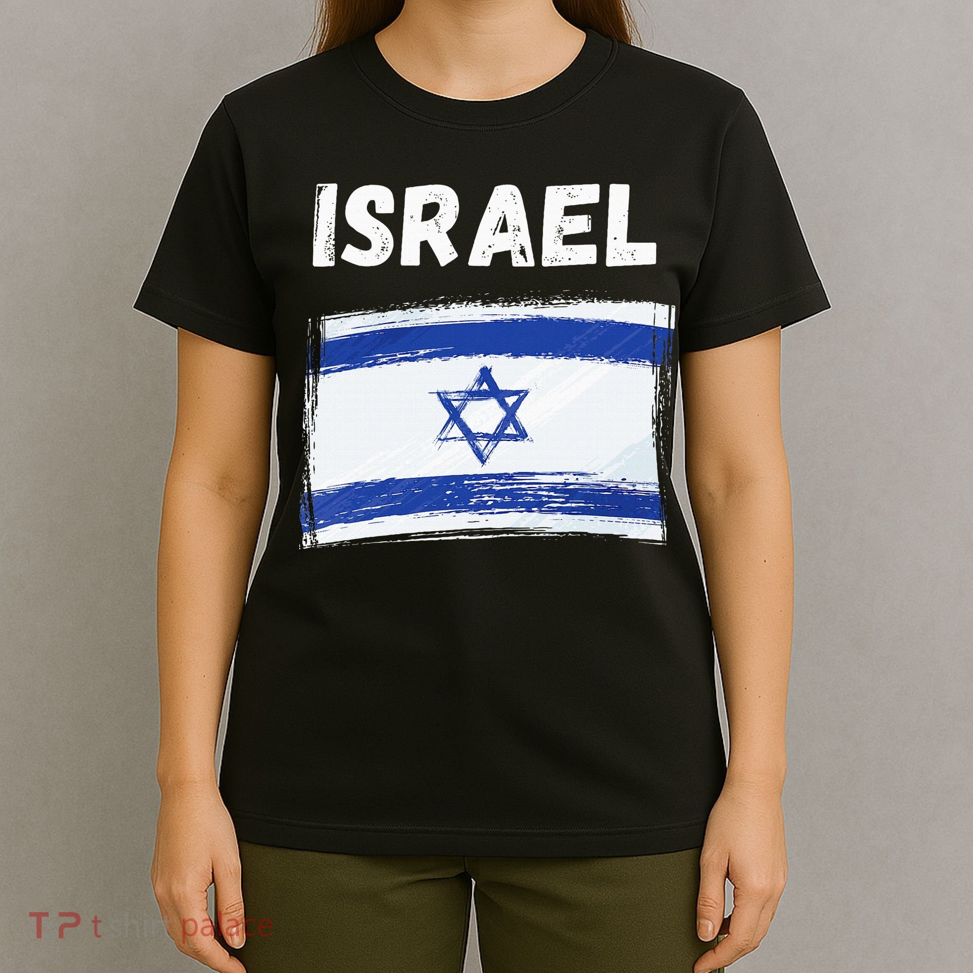 Israel Flag Holiday Vintage Grunge Israeli Flag T-Shirt