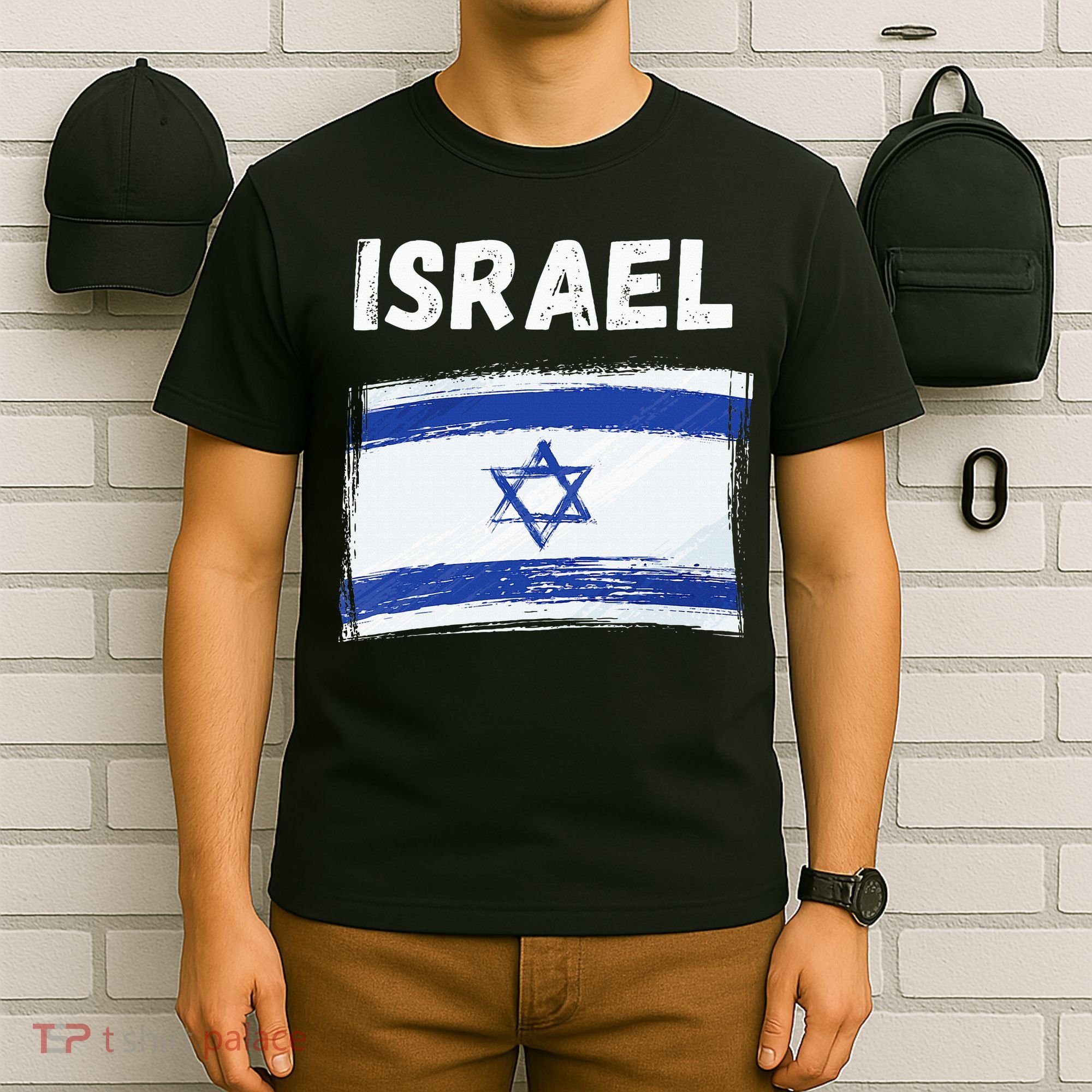 Israel Flag Holiday Vintage Grunge Israeli Flag T-Shirt