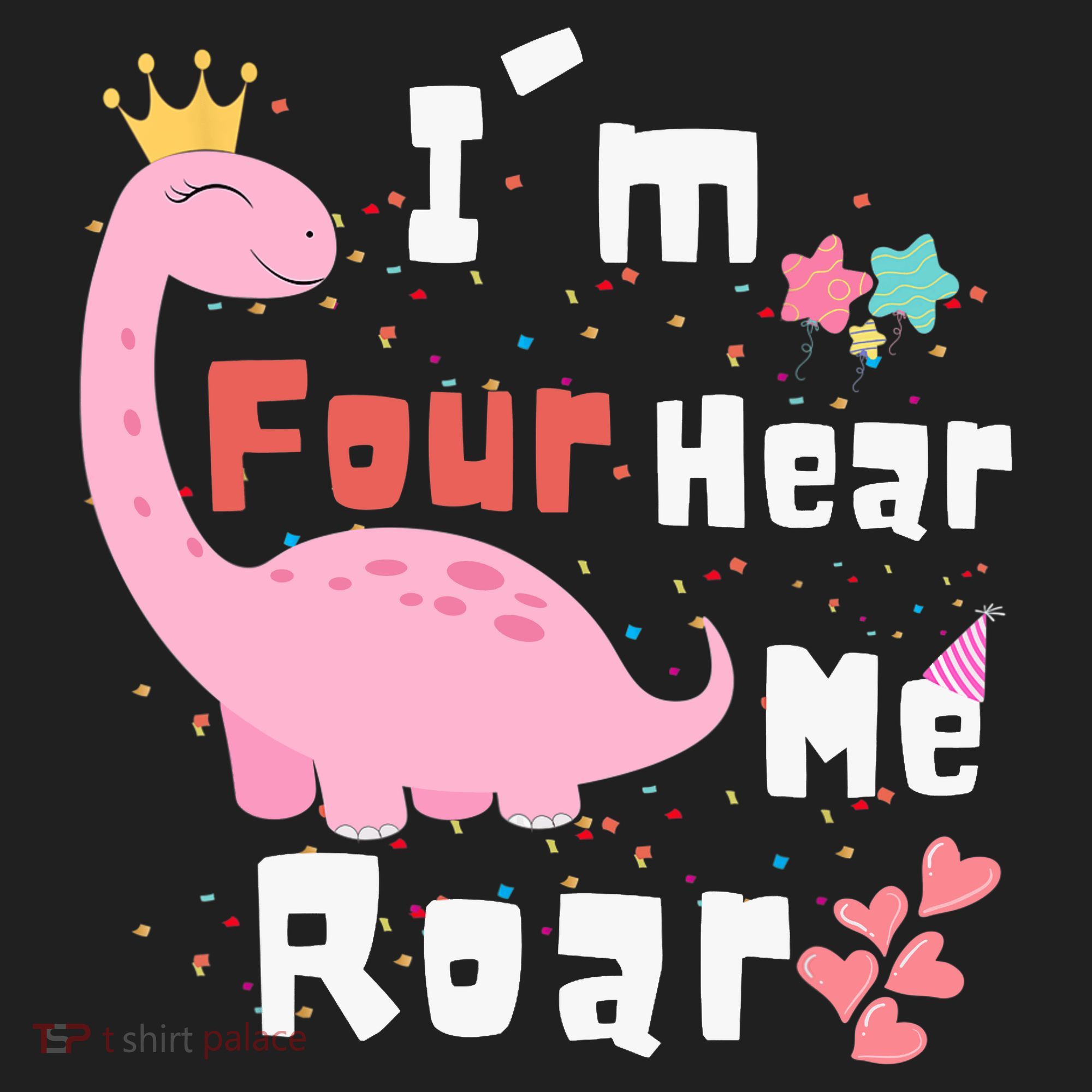 I'm Four Hear Me Roar Dinosaur 4th Birthday Party Sport-Tek Posi-UV Pro Polo