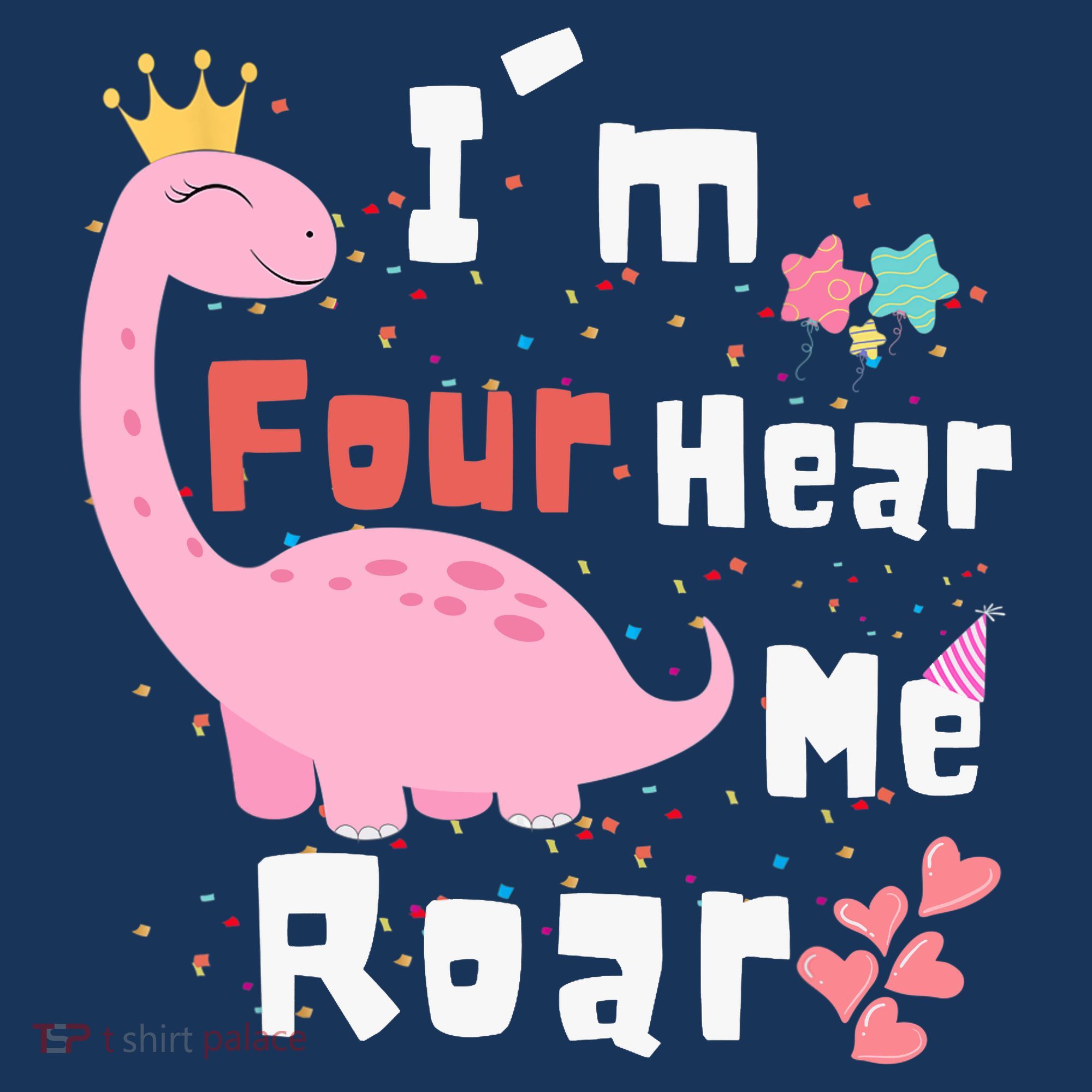 I'm Four Hear Me Roar Dinosaur 4th Birthday Party Mousepad