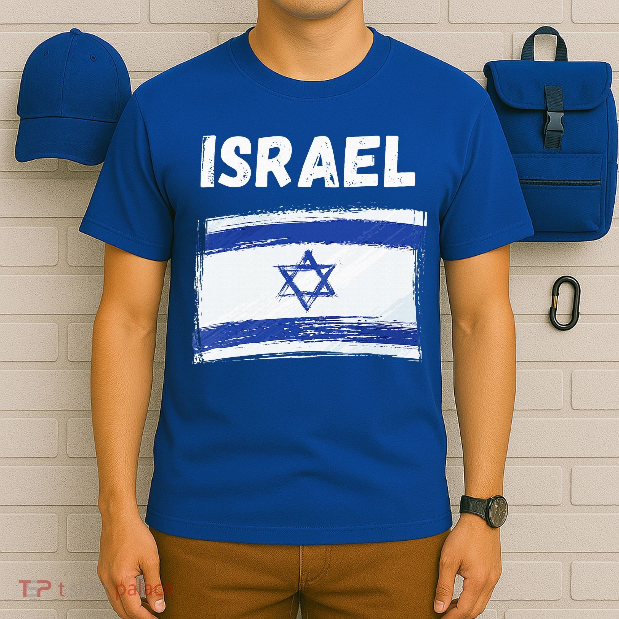 Israel Flag Holiday Vintage Grunge Israeli Flag T-Shirt